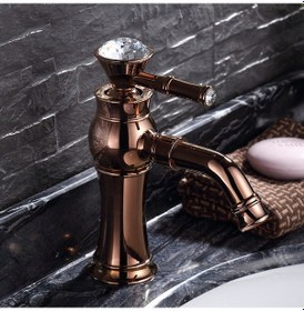 Resim Banyo Lavabo Bataryası Rose Taşlı 
