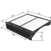 Resim Bosch Polen Filtresi Subaru Forester Sj 2.0xt 240HP 03-13- 198743 