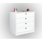 Resim Missia Mobilya Lucca Şifoniyer Beyaz-Beyaz 