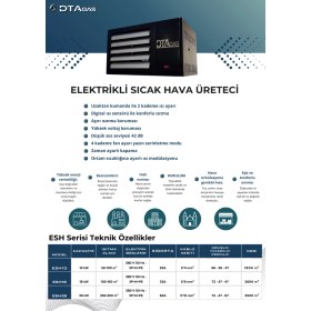 Resim Dtagas Elektrikli Sıcak Hava Üreteci 10KW 