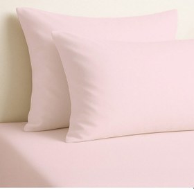 Resim Purecomfort %100 Doğal Pamuk 2'li Yastık Kılıfı Seti Toz Pembe Toz Pembe 