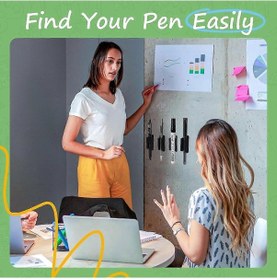 Resim Ganzhoushop 10 Adet Yapışkan Silikon Kalem Tutucular Masa Sınıf Pano Organizasyon Kaymaz Kalem Ve Kalem Saklama Mavi 