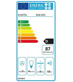 Resim Kumtel DA6-835 Duvar Tipi 60 CM Davlumbaz 
