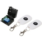 Resim Neevoyu Dc12v 433mhz Akıllı Kablosuz Kumanda Anahtarı - Kapı Kilidi, Motor, Led Kontrolü İçin 2 Kumandalı Ak-rk01sy-12+ak-byd01 