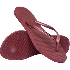 Resim Havaianas Slım Logo Metallıc Parmak Arası Terlik 4119875 4119875 9339 Amarant Rengi 