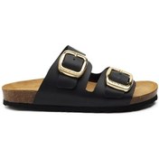 Resim Terlik Kadın 17P8 Frau LONDON Leather Nero 
