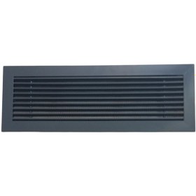 Resim 49x14 Lineer Şömine Dolap Havalandırma Menfezi Antrasit 7016 Fırı 