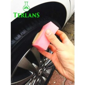 Resim Lastik Parlatıcı 1 Litre & Uygulama Süngeri Tire Cleaner Extra Glossy 