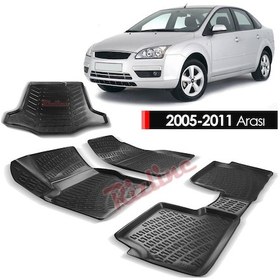 Resim Ford Focus 2 Paspas Bagaj Havuzu 3D Rizline Set Sedan 2005-2011 