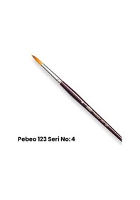 Resim 123 Serisi Yuvarlak Uçlu Sentetik Fırça No 4 
