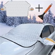 Resim Willowhaven 9 Mıknatıslı Evrensel Otomobil Ön Cam Kılıfı Buz Kazıyıcı Seti 45x57 