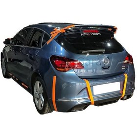 Resim Opel Astra J HB Makyajlı Egzoz Görünümlü Arka Ek (Plastik) 