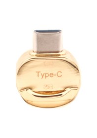 Resim Type-c Usb 3.0 Otg Çevirici, Yüksek Hızlı, Anahtarlıklı, Dönüştürücü Adaptör, Gold Renk, 