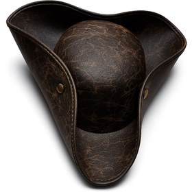 Resim Unisex Korsan Üç Boynuzlu Şapka, Ayarlanabilir Kayış ve Çıtçıt Kapamalı - Katlanabilir Tasarım ile Halloween, Mardi Gras, St. Patrick Günü için Dayanıklı Parti Aksesuarı Erkekler & Kadınlar İçin (Her Bedene Uygun) 