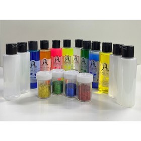 Resim Südor Mona Lisa Slime (slaym) Rengarenk Seti 8yapıştırıcı(70ml) + 4boraks(70ml) +4 Sim 