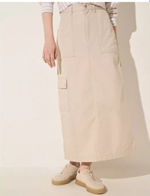 Resim O'stın Midili Pamuklu Eşofman Cebe Sahip Kaban Şapkalı 227154477 Açık Bej 