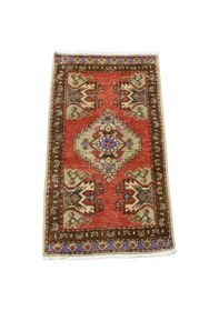 Resim Zehra Abla Halı Vintage El Dokuma Nadir Anadolu Yün Halı 5978 