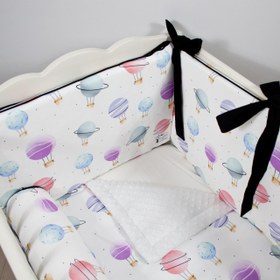 Resim Beryl Bebek Uyku Seti - Düz Bumper / 75x115 