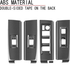 Resim Luenaarry Pencere Cam Paneli Kol Dayama Kaldırma Anahtarı Düğmesi Kapağı 22-23 (Yurt Dışından) 