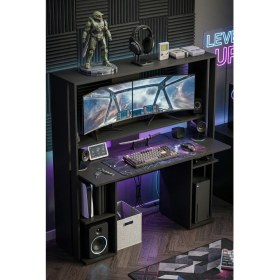 Resim Robin Home Dragon Oyuncu Masası Gamer Masa Gaming Bilgisayar Masası Siyah 