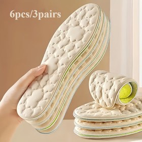 Resim 3 Çift Süper Rahat Hafıza Köpüğü Tabanlık - Kemer Desteği ve Şok Emme ile Yüksek Topuklu ve Sneakerlar için Uygun, Tüm Gün 