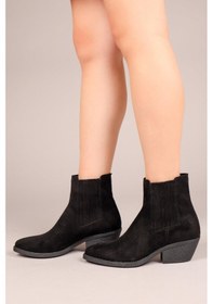 Resim Bozhena Lastikli Western Bot Siyah-7494 Siyah 