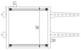 Resim Klima Radyatoru Kondansor Polo 1,4I 1,6I 1,9D 94> Oto Mek Sanziman ORIS