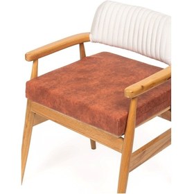 Resim 50x50x8cm Sandalye Minderi Dayanaklı Fermuarlı Yıkanabilir Kumaş Bahçe-balkon Minderi 1adet Kiremit 