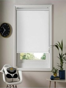Resim Beyazıt Tekstil Beyaz Blackout Stor Perde Alüminyum Kasa (Karartma Stor) Beyaz 210 x 200 byzt124 