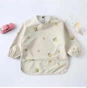 Resim Moly Sevimli Karikatür Uzun Kollu Su Geçirmez Bebek Önlüğü, Yumuşak Beşik 1-4 Yaş 24 Adet, Uniseks, Polyester/ 