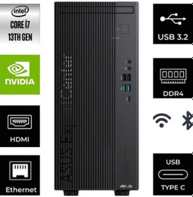 Resim Asus D700ME-5135000410-27 i5-13500 8 GB 4 TB SSD 4 GB T400 Free Dos Masaüstü Bilgisayar 