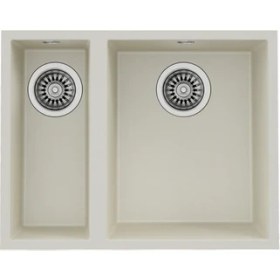 Resim Teka SQUARE 560 TG BRIGHT CREAM Tezgahaltı Granit Eviye Krem 56 cm 115260032 