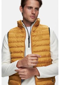 Resim Ucla Blume Sarı Fermuarlı Ve Cepli Polyester Standard Fit Erkek Yelek - Sarı 