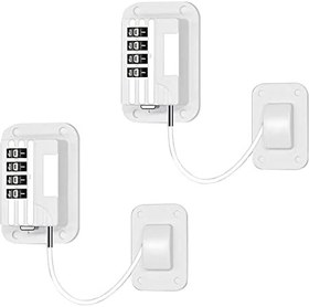 Resim Buzdolapları, Şarap Soğutucu, Pencere Çekmecesi için Buzdolabı Kodlu 2'li Paket Buzdolabı Kilidi 