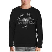 Resim Bts - Signs Siyah Çocuk Sweatshirt Siyah 