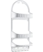 Resim Plastik Vantuzlu Banyo Askılığı Şampuanlık 