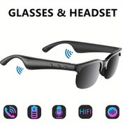 Resim ANKRIYUL Mikrofonlu Kablosuz 5.4 Gözlük, Müzik ve Aramalar için Stereo Kulaklık, 2'si 1 Arada Tasarım, USB Şarj Edilebilir, Type-C Şarj, ABS Malzeme, 2.5W-10W Güç Aralığı, Şarj Aleti Dahil Değildir, Kablosuz Kulaklıklar, Multimedya Ses, Modern Gözlük, Dayanıklı Gözlük, Gözlük Kulaklıklar, Elektronik Dönen Yüzük, Gözlük, Zikr Yüzüğü, Bağlı Yüzük, Erkekler için Gözlük 