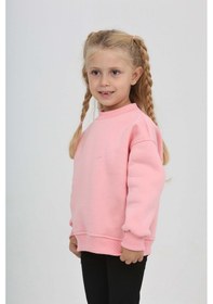 Resim Toontoy Kız Çocuk Eva Fiyonk Nakışlı Sweatshırt Pembe 