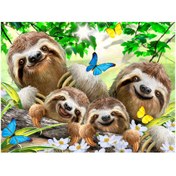 Resim NessiWorld Prime 3D Tembel Hayvan Pelüş ve Selfie 48 Parça Puzzle 15804 