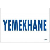 Resim Yemekhane Uyarı Levhası 17,5x25 Kod:1671 