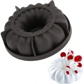 Resim Pastry Planet Kıvrımlı Yuvarlak Silikon Kalıp 