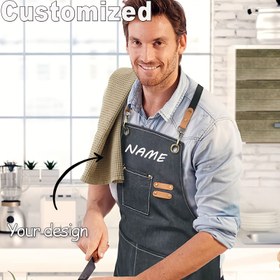 Resim Unisex Özel Tasarım Önlük - Saç Salonu, Manikür Ustaları, Baristalar, Fırıncılar, Bahçıvanlar, Güzellik Profesyonelleri için Kişiselleştirilmiş İş Önlüğü, Uniseks Önlük, Kuaför Önlüğü, Tırnak Teknisyenleri Önlüğü, Berber Önlüğü, Makyaj Sanatçısı Önlüğü 