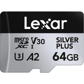 Resim Lexar Professional 64GB 205 MB/s Silver Plus Mikro SD Hafıza Kartı 