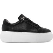 Resim Derimod Kadın Siyah Bağcıklı Kalın Tabanlı Deri Sneaker 24WFD3711FT 