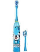 Resim Pil Tipi Çocuk Sonic Elektrikli Diş Fırçası Sevimli Karikatür Diş Beyazlatıcı Diş Fırçası Yumuşak Kıllı Çocuk Diş Fırçaları Mavi 