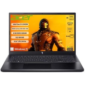 Resim Acer Nitro V 15 ANV15-51-51TZ NH.QNBEY.006 i5-13420H 8 GB 512 GB SSD RTX4050 15.6" W11H Dizüstü Bilgisayar 