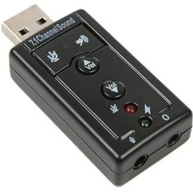 Resim 7.1 Usb Ses Adaptörü, Harici Ses Kartı, Pc Ve Dizüstü Bilgisayar İçin 3d Usb Ses Adaptörü, 