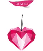 Resim 1001MODEL Kristal Kalp Tasarımlı 20'li Oto Kokusu ve Oto Aksesuarı 