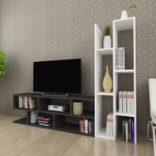 Resim Moonlife Joungle Tv Ünitesi Siyah Beyaz 