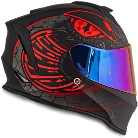 Resim Origine Dinamo Fighter Mat Siyah-Antrasit-Kırmızı Kask 